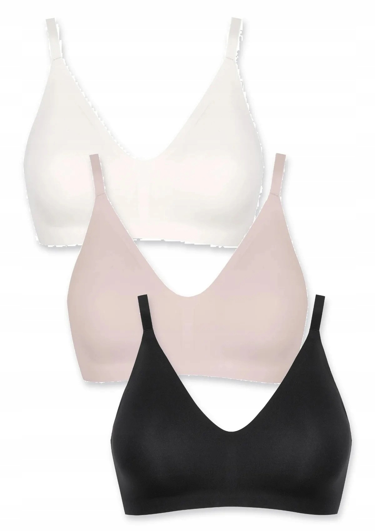 Lormar Pure 441 podprsenka 3 ks bílá, starorůžová, černá S