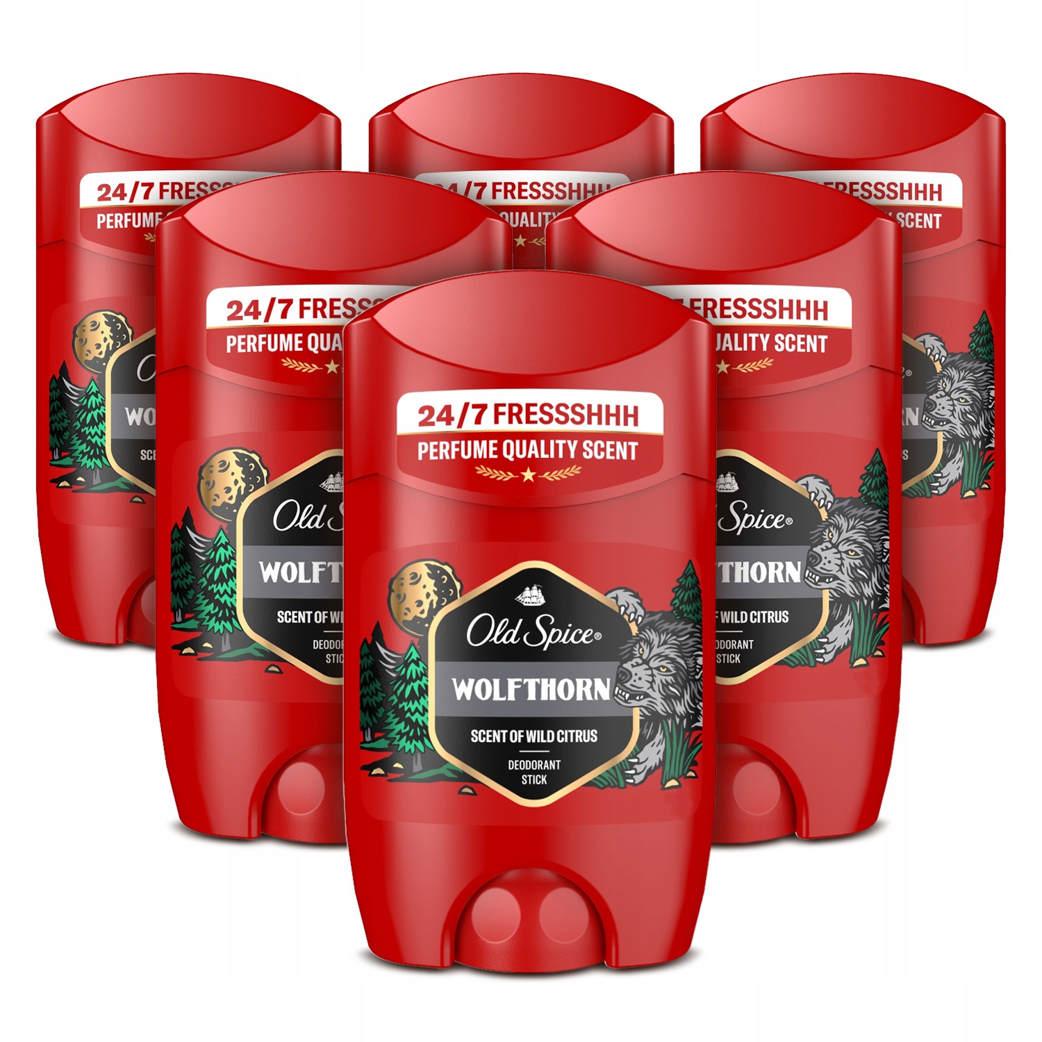 Zestaw Old Spice Wolfthorn Dezodorant w sztyfcie dla mężczyzn 50ml x6