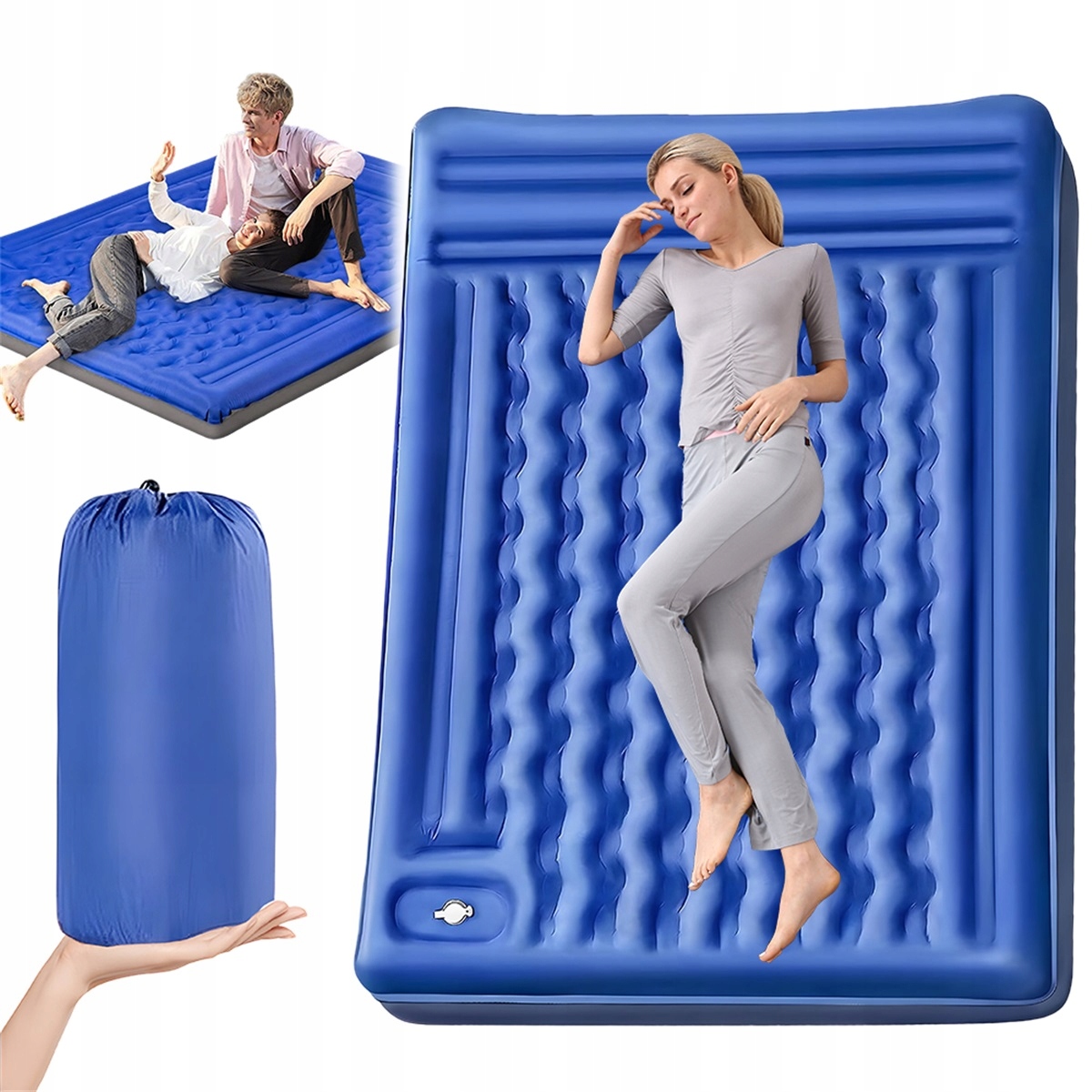 Vestavěná nožní pumpa Matrace 200 x 140 cm pro 2 osoby