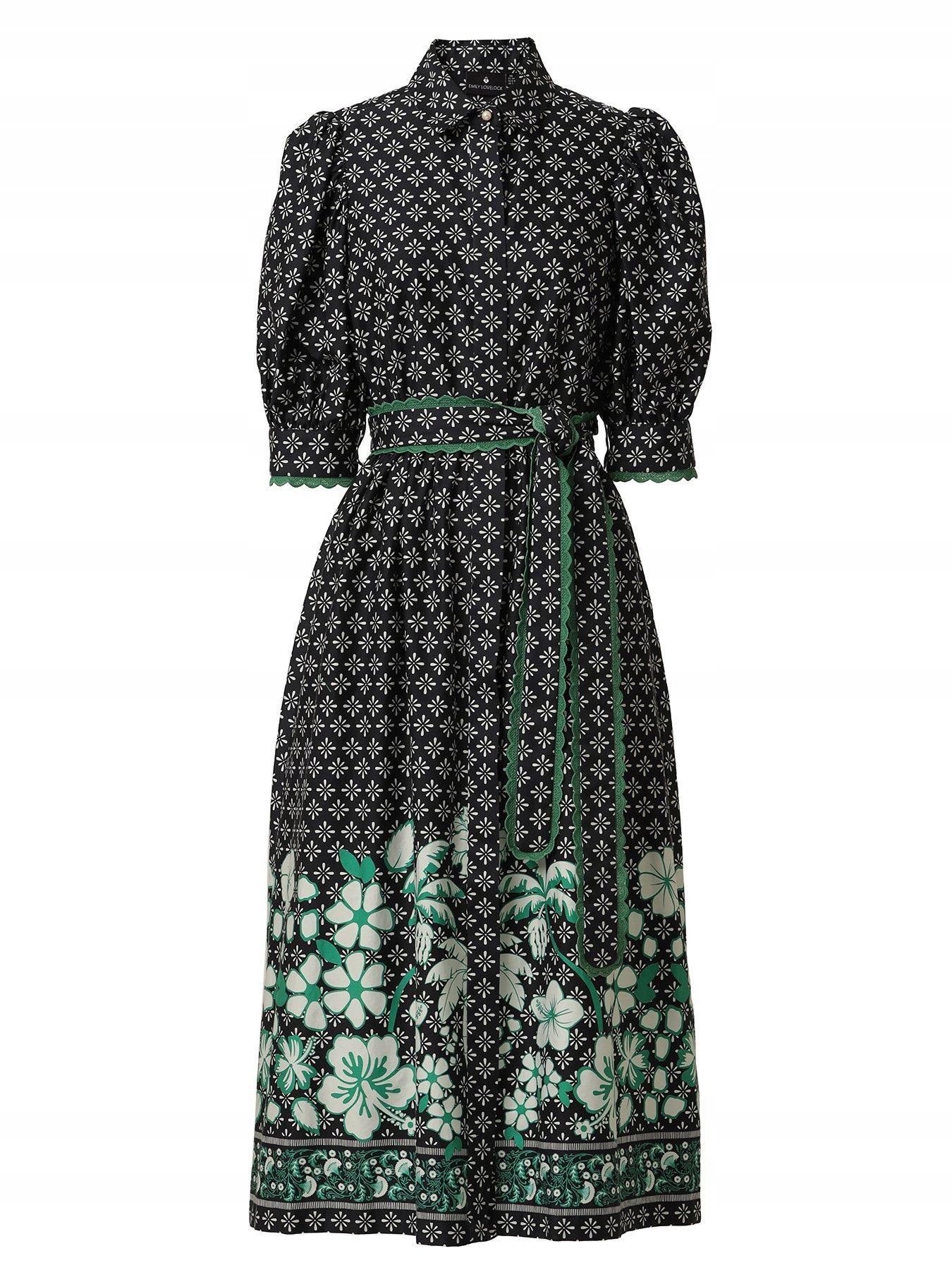 Emily Lovelock Šaty Veronica S Květinovým Potiskem Xs