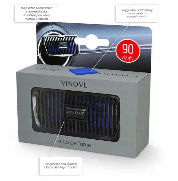 Zapach samochodowy VINOVE EXCELLENCE INDIANAPOLIS Rodzaj do kratki nawiewu
