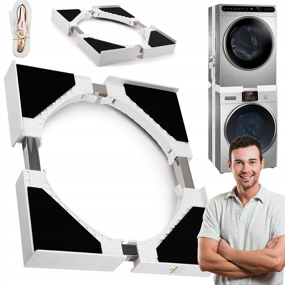 Łącznik Pralki Z Suszarką Uniwersalna Rama Pośrednia 46-66CM Antypoślizgowy
