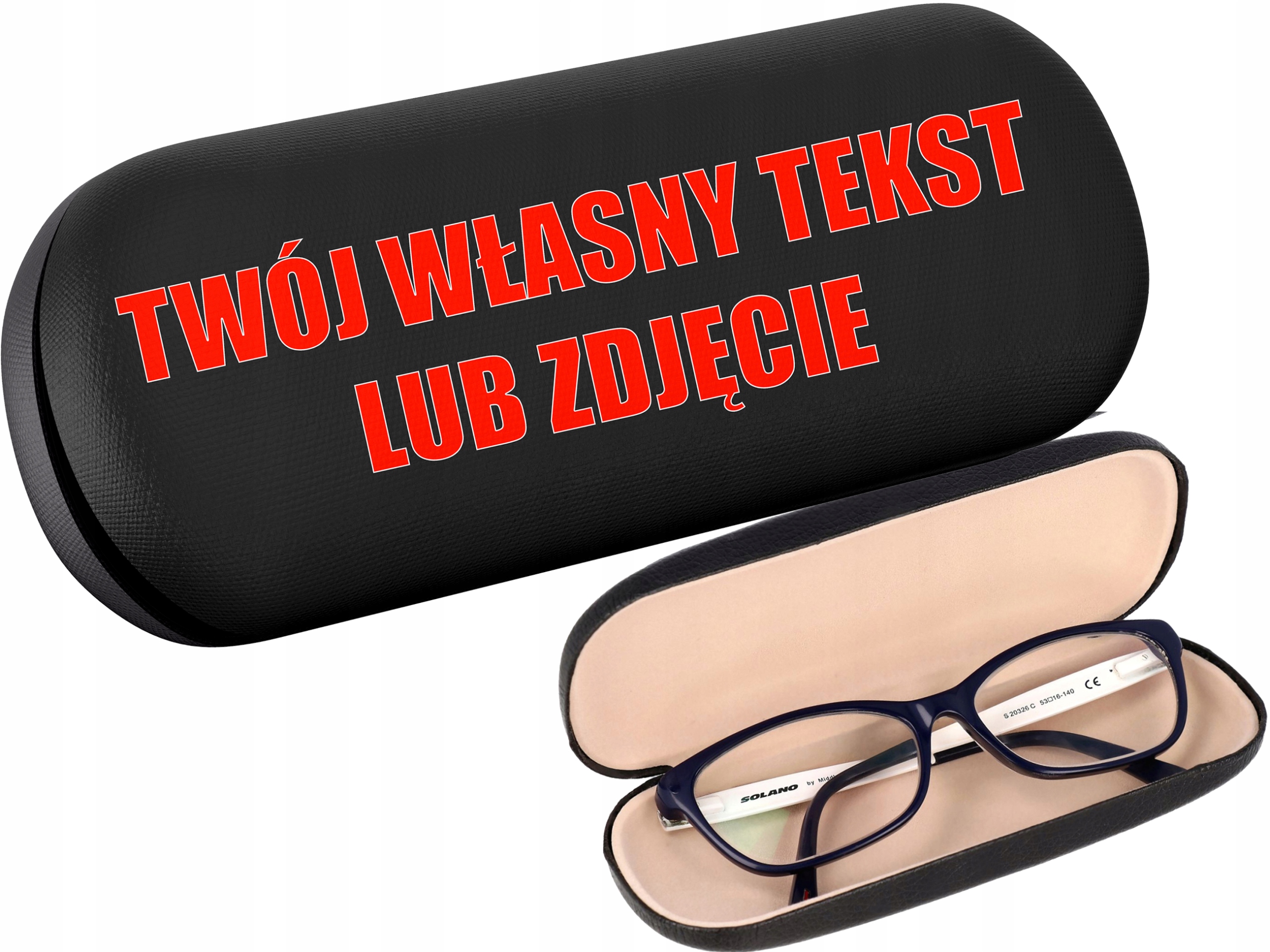

Etui Futerał Na Okulary Własny Nadruk Zdjęcie Logo