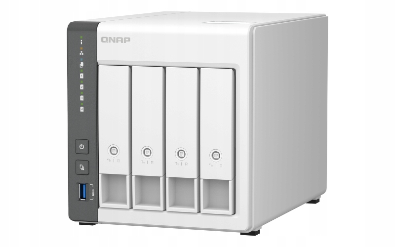 Qnap TS-433-4G 4-polohový Nas server, Arm, 4GB Ram, 1x 2,5GbE RJ-45, Towe