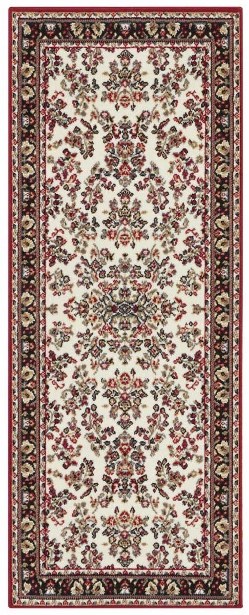 Behúň 80x250 cm, tradičný vzor do predsiene-koridoru, červeno krémový