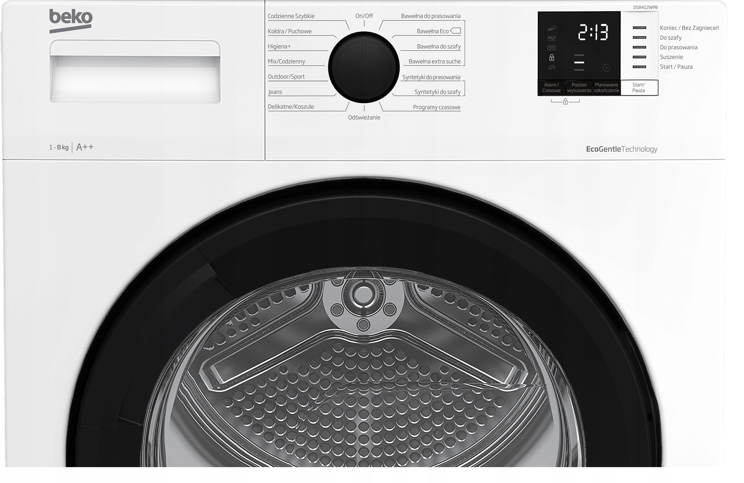 Suszarka do ubrań BEKO DS8412WPB 8kg Marka Beko