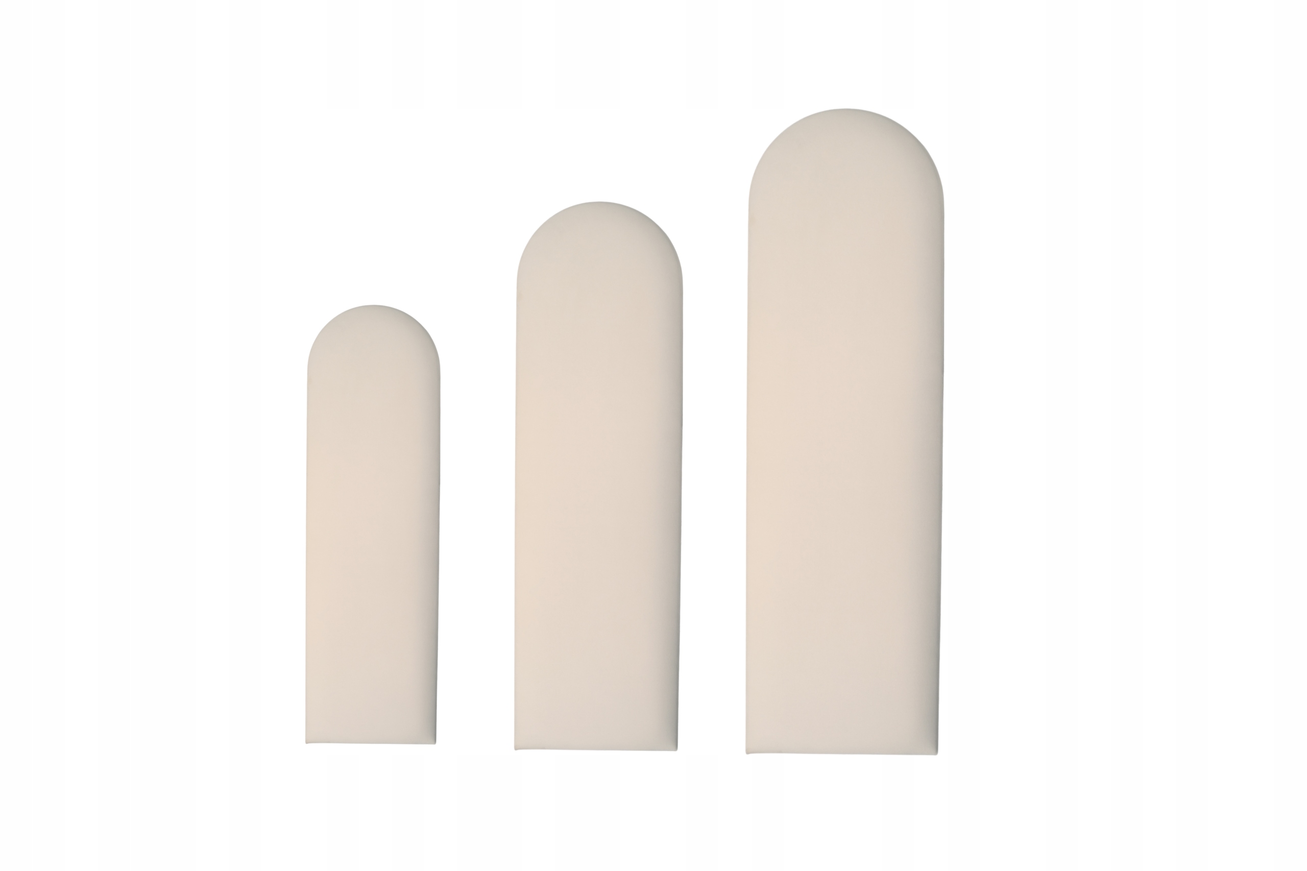 PANELE TAPICEROWANE PŁOTEK 60X30 CM WELUROWE ŚCIENNE BIAŁY WEZGŁOWIE