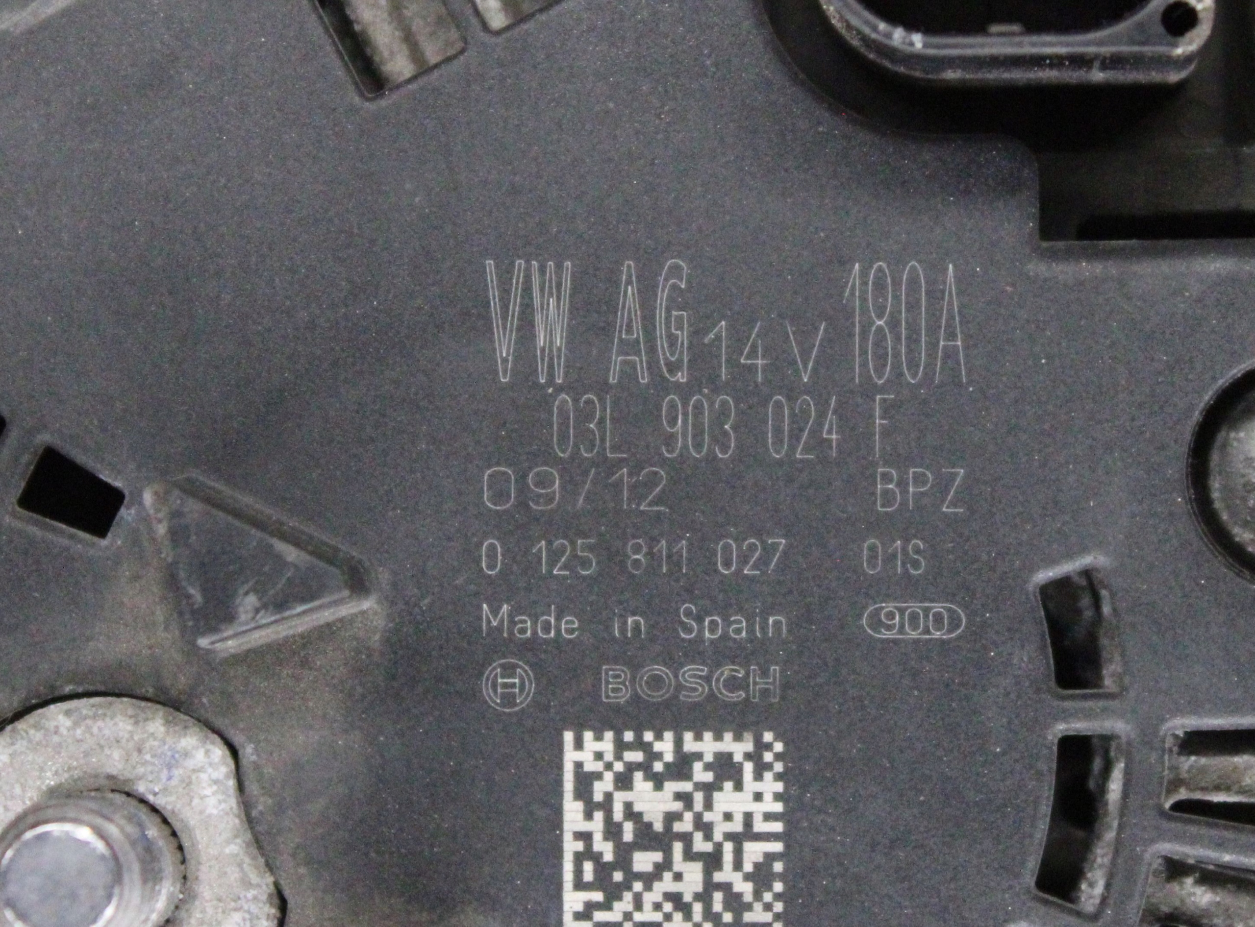 VW AUDI SKODA SEAT ALTERNATOR 03L903024F Producent części Audi OE