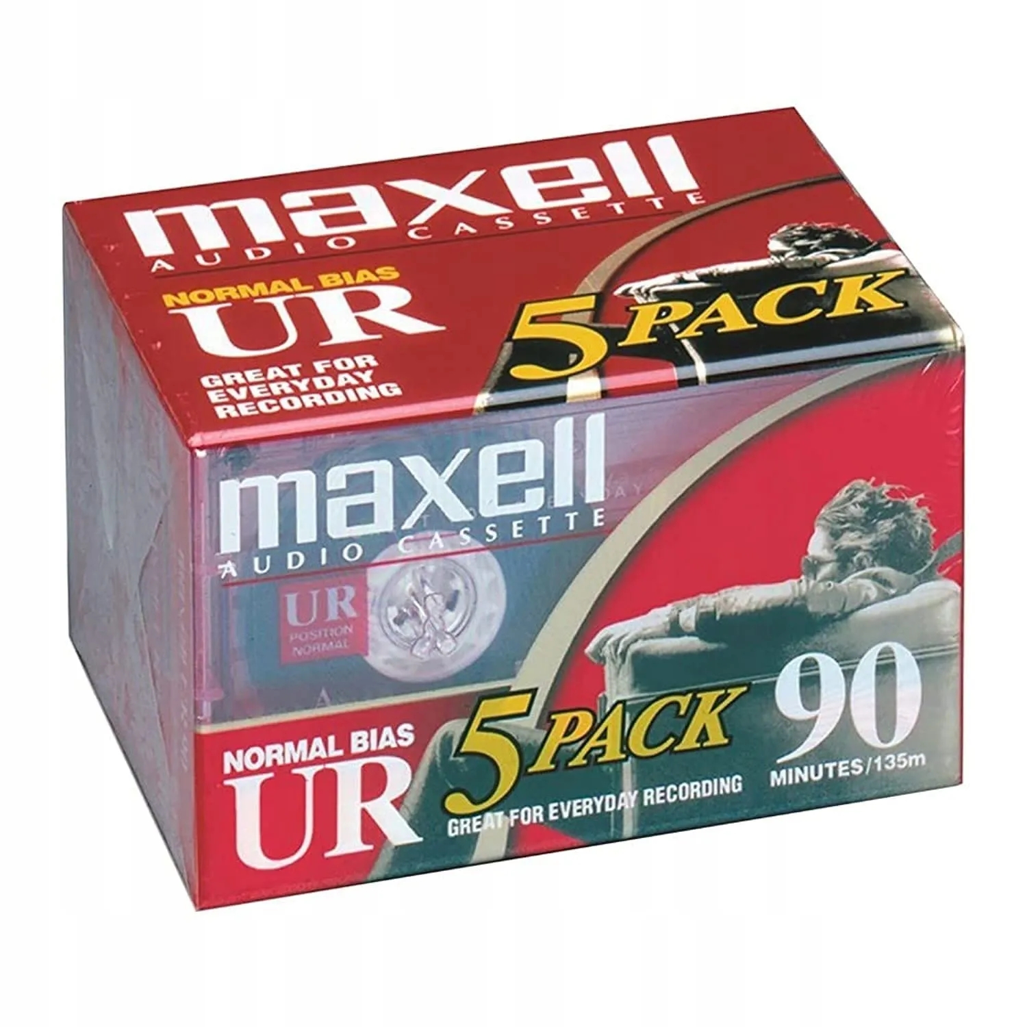 Kaseta magnetofonowa Maxell 90 min 5 szt.