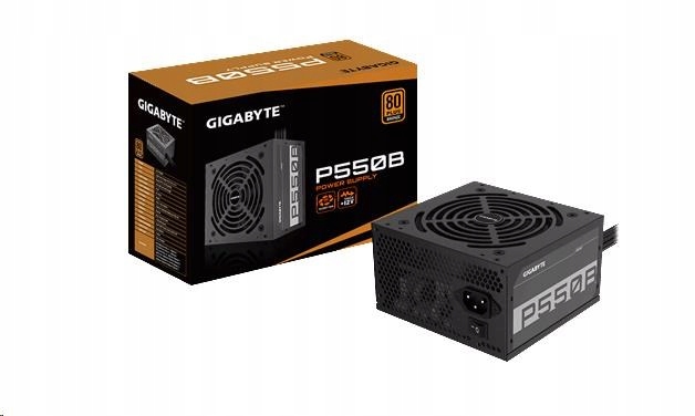 Napájací zdroj Gigabyte P550B, 550W, 80plus bronze, 12 cm ventilátor…
