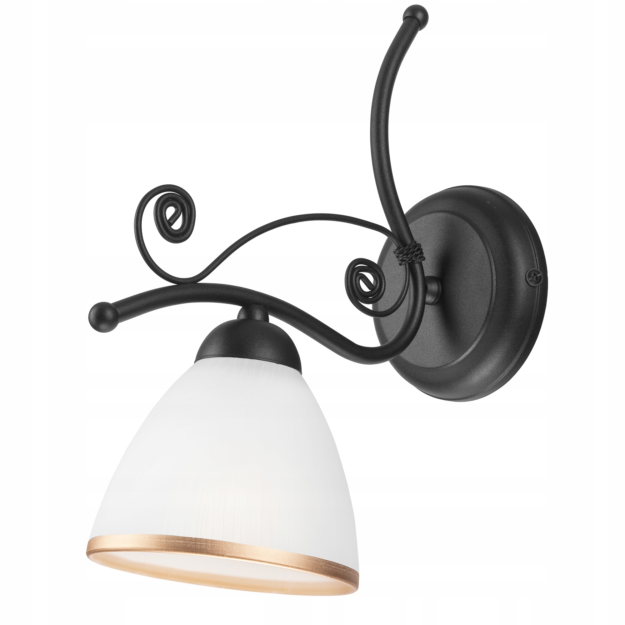 

1 klasyczny kinkiet metalowy Retro czarny mat E27