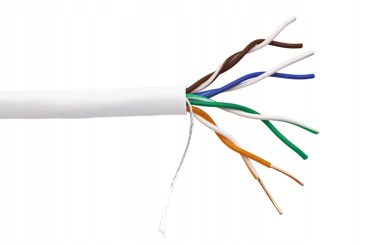 Uniview Kabel Utp kat. 5e kulatý, Cca, 305m, drát, bílý