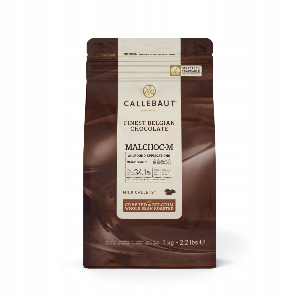 Levně Callebaut mléčná čokoláda malchoc 1kg