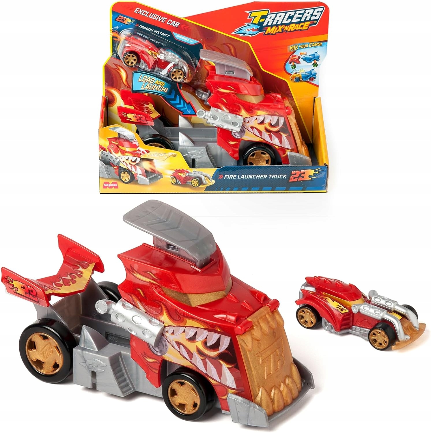 MAGICBOX - T-RACERS SERIA MIX & RACE - FIRE LAUNCHER TRUCK EAN (GTIN) 8431618032107