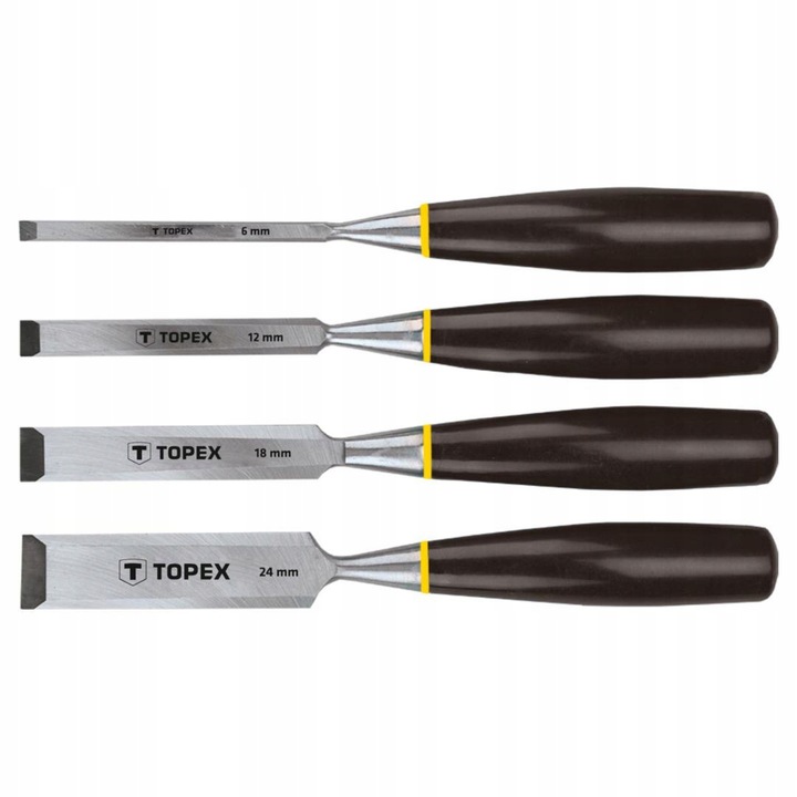 

Dłuta Komplet 4-SZTUKOWY 6,12,18,24MM 09A310 Topex