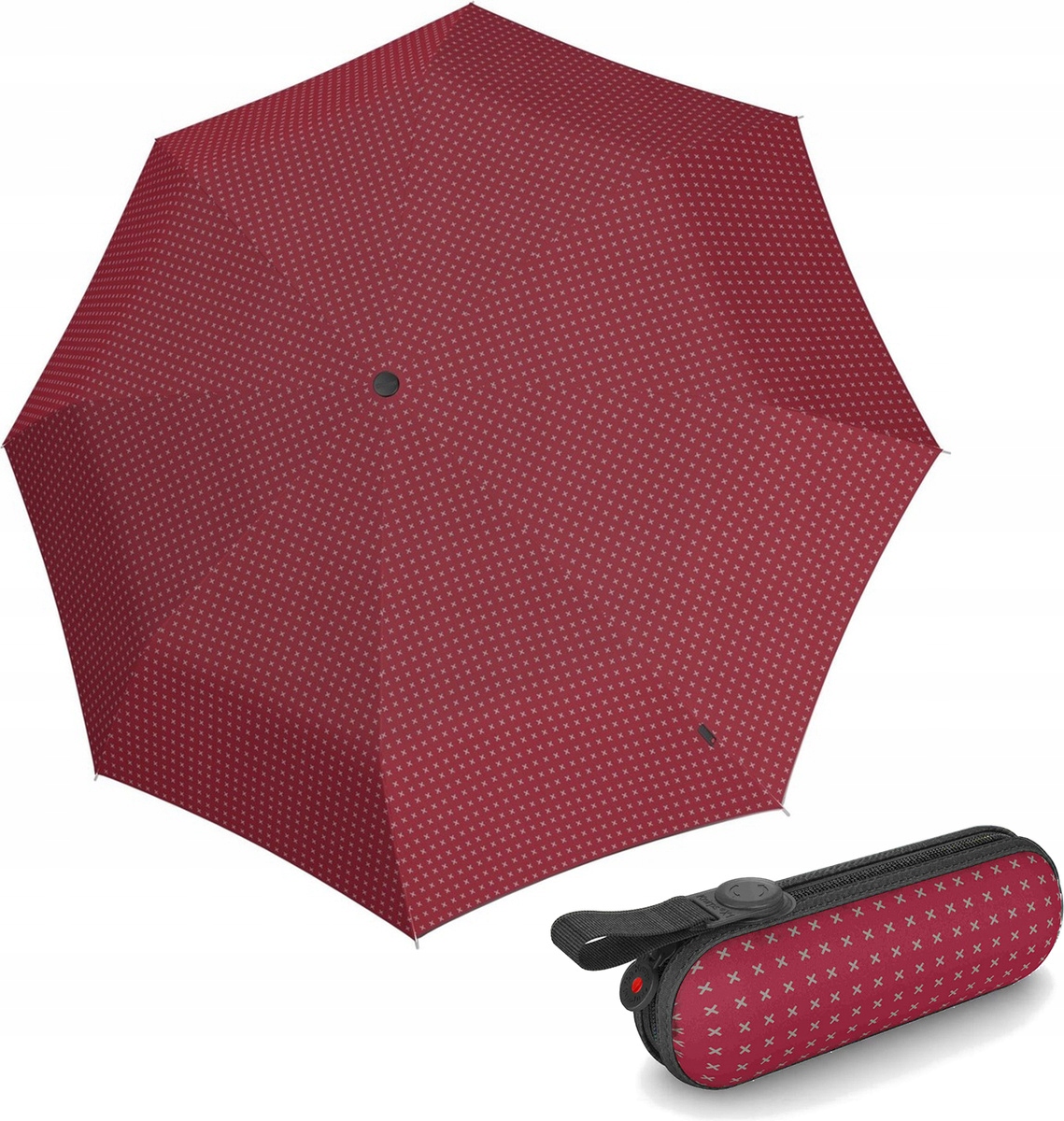 Ruční skládací deštník Knirps X1 Mini 2Cross
