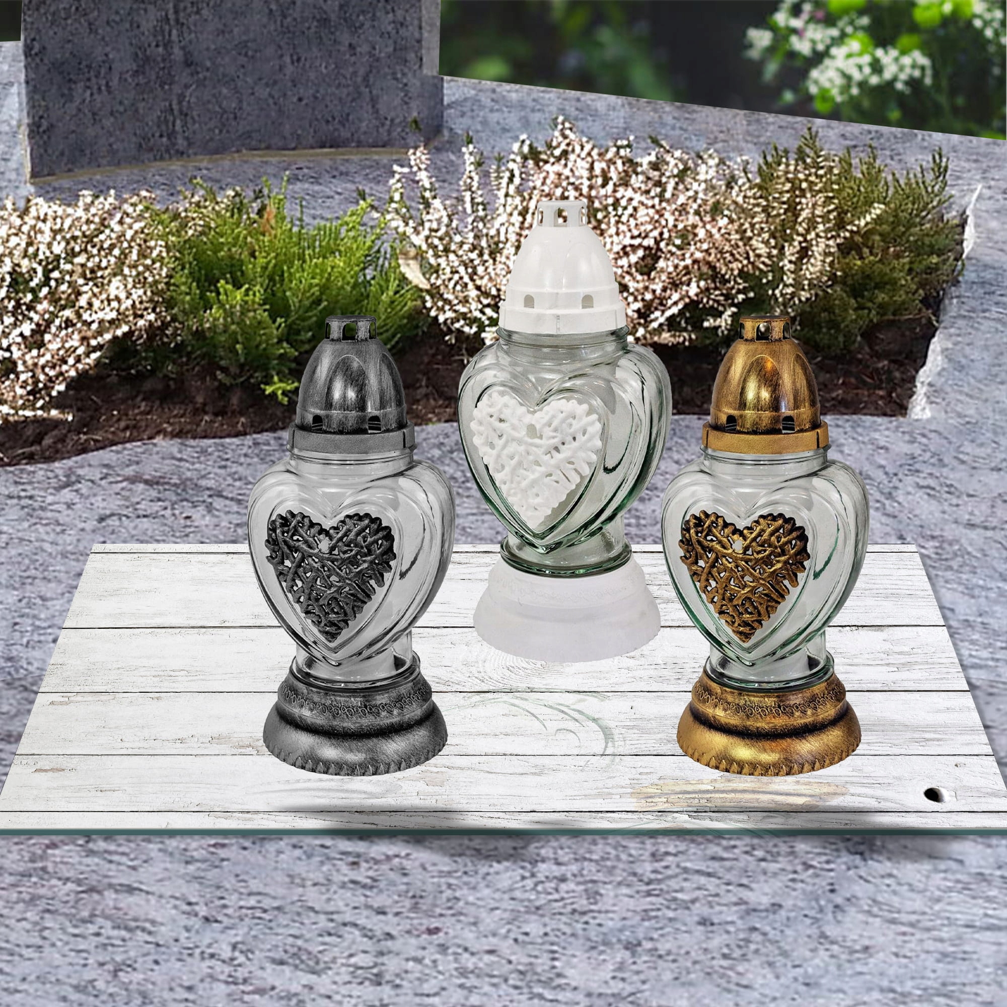 SZKLANA PODSTAWKA POD ZNICZE 60x30cm Deski 102d Materiał szkło hartowane