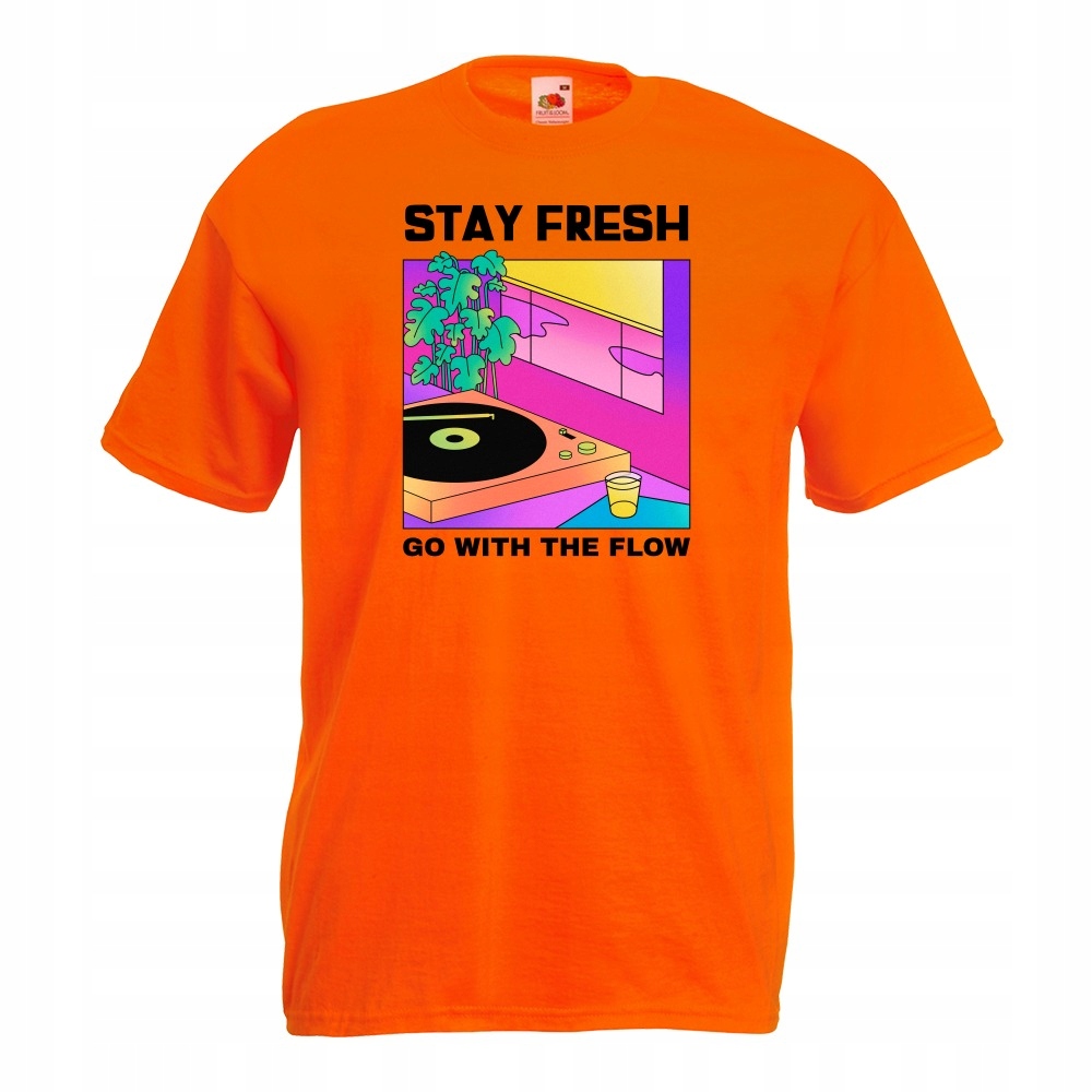 

Koszulka stay fresh go with the flow XL pomarańczo