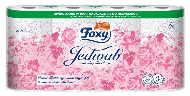 

Foxy Jedwab delikatny Papier toaletowy 8 rolek 3w