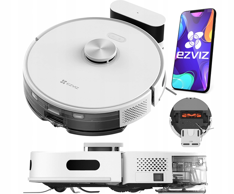 Robotický vysávač RE5 Ezviz 4000Pa Umývací Aplikácia