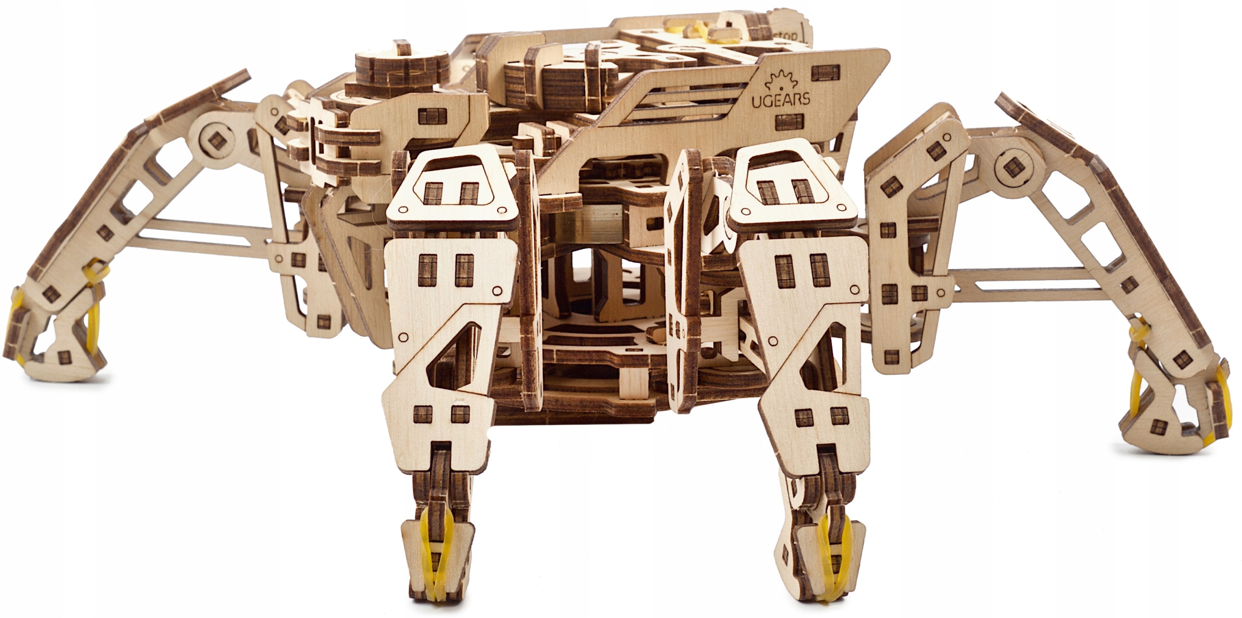 

Hexapod Pająk mechaniczny! puzzle 3D UGears