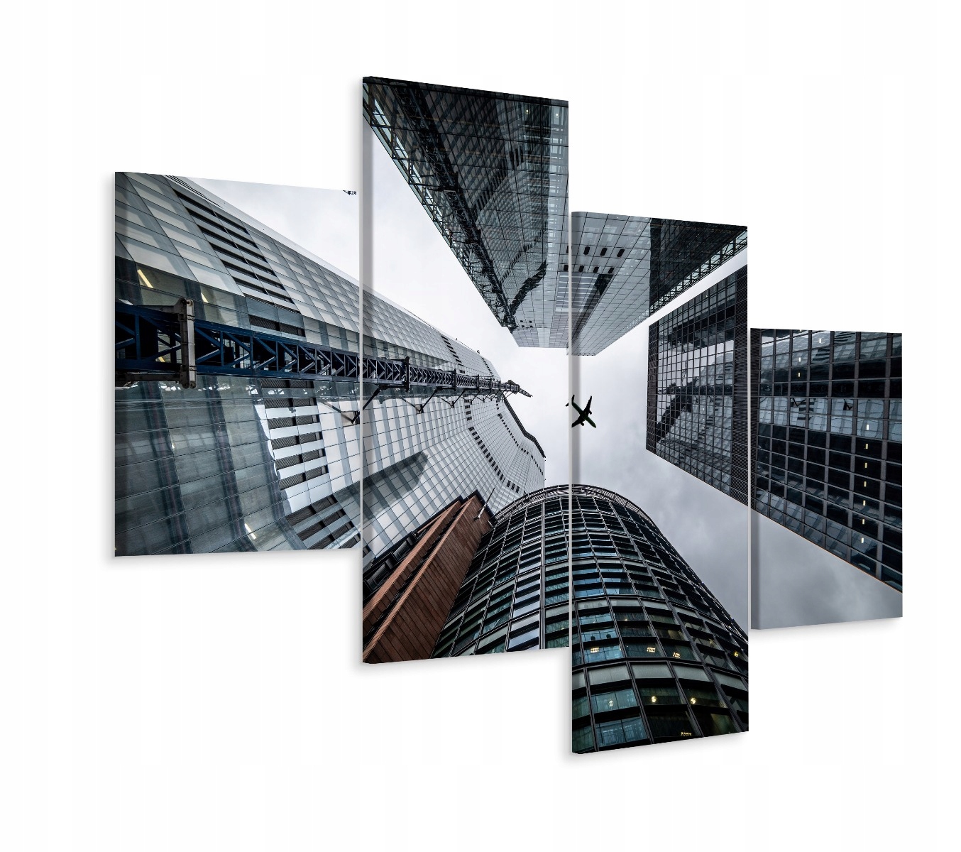 

Obraz Tetraptyk Nowoczesna Architektura 3D 120x75