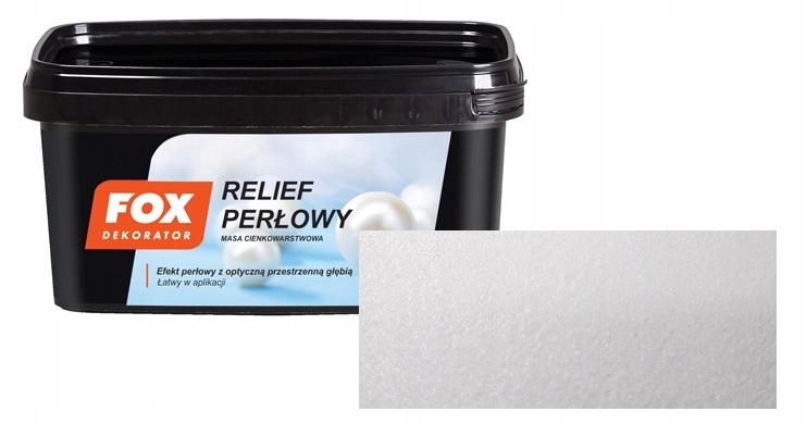 Fox Dekorator Relief Perłowy 1 kg White