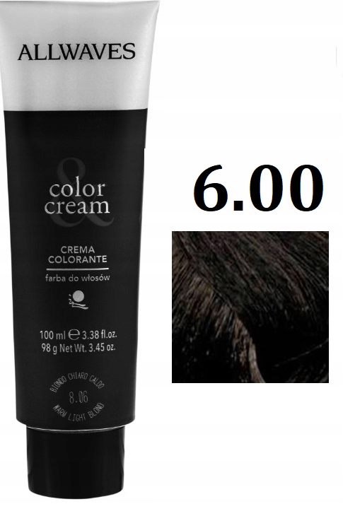 

Allwaves farba do włosów profesjonalna 6.00 100ml