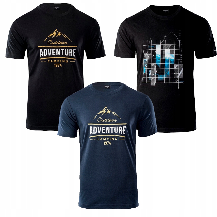 

3x Hi-tec Koszulka Bawełniana T-shirt Zestaw XL