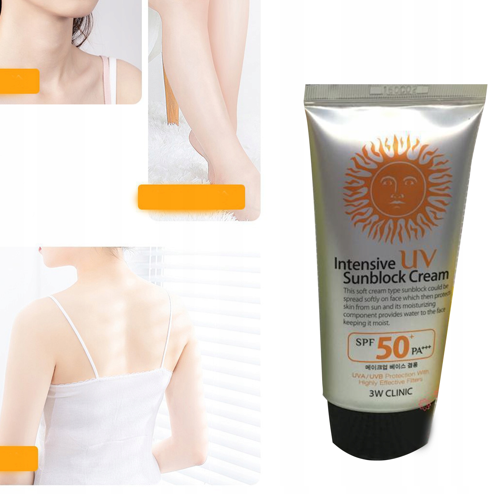 3W CLINIC KREM PRZECIWSŁONECZNY 50 SPF 70 ML Stan opakowania oryginalne