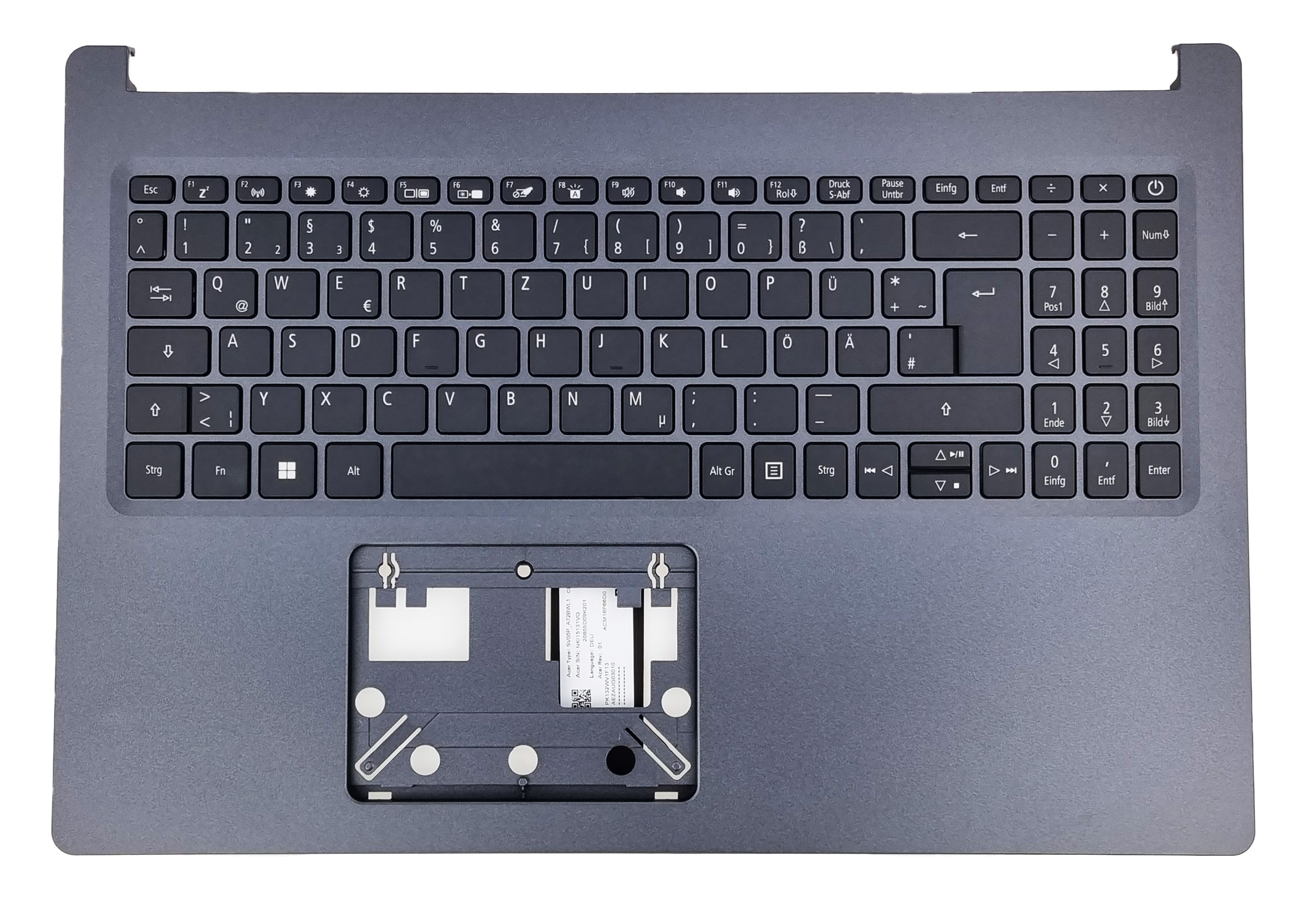 Nová Konstrukce Klávesnice Acer Aspire A515-54 A315-55, Německá Podsvícená