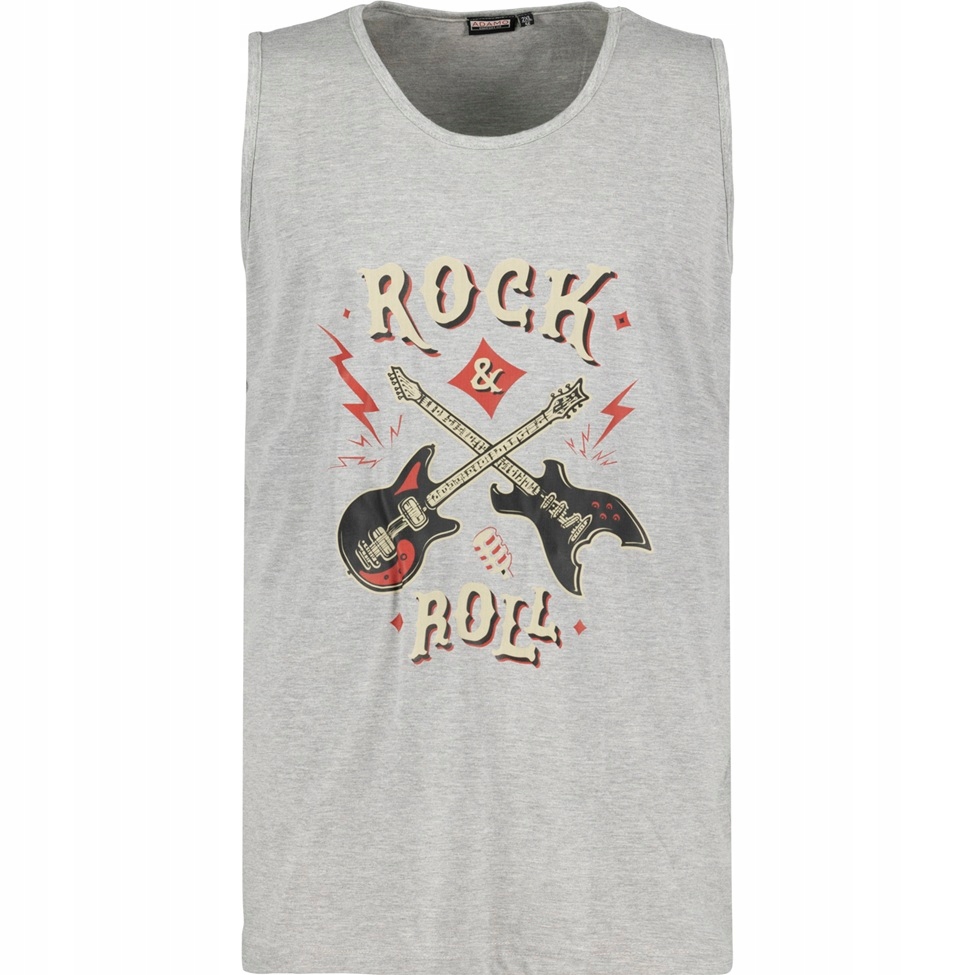 Tričko Pánské Extra Dlouhé Šedé Adamo Velké Velikosti 4XL