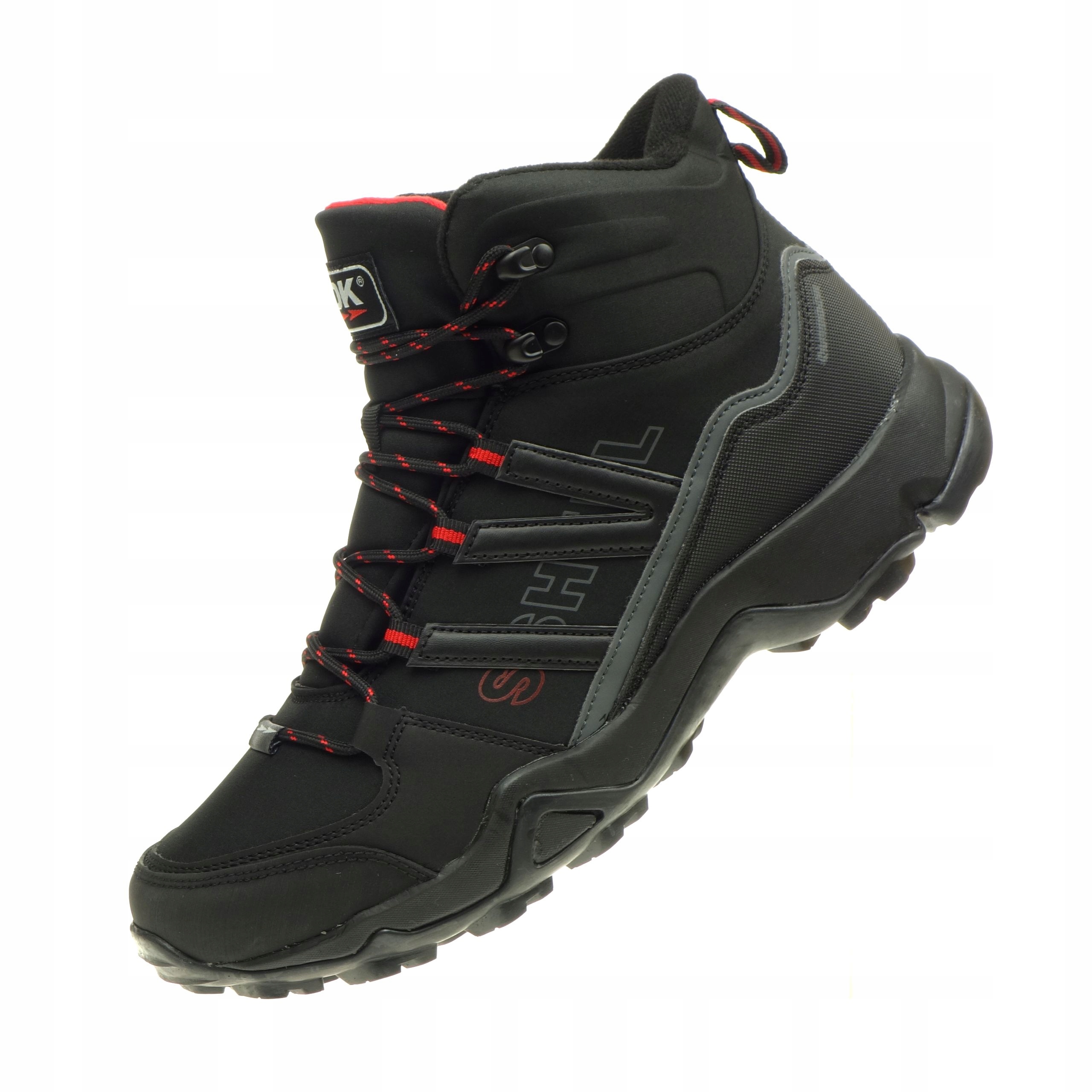 Pánské trekové boty Dk Spirit High SoftShell Outdoor VB17431 Blk/Red 44