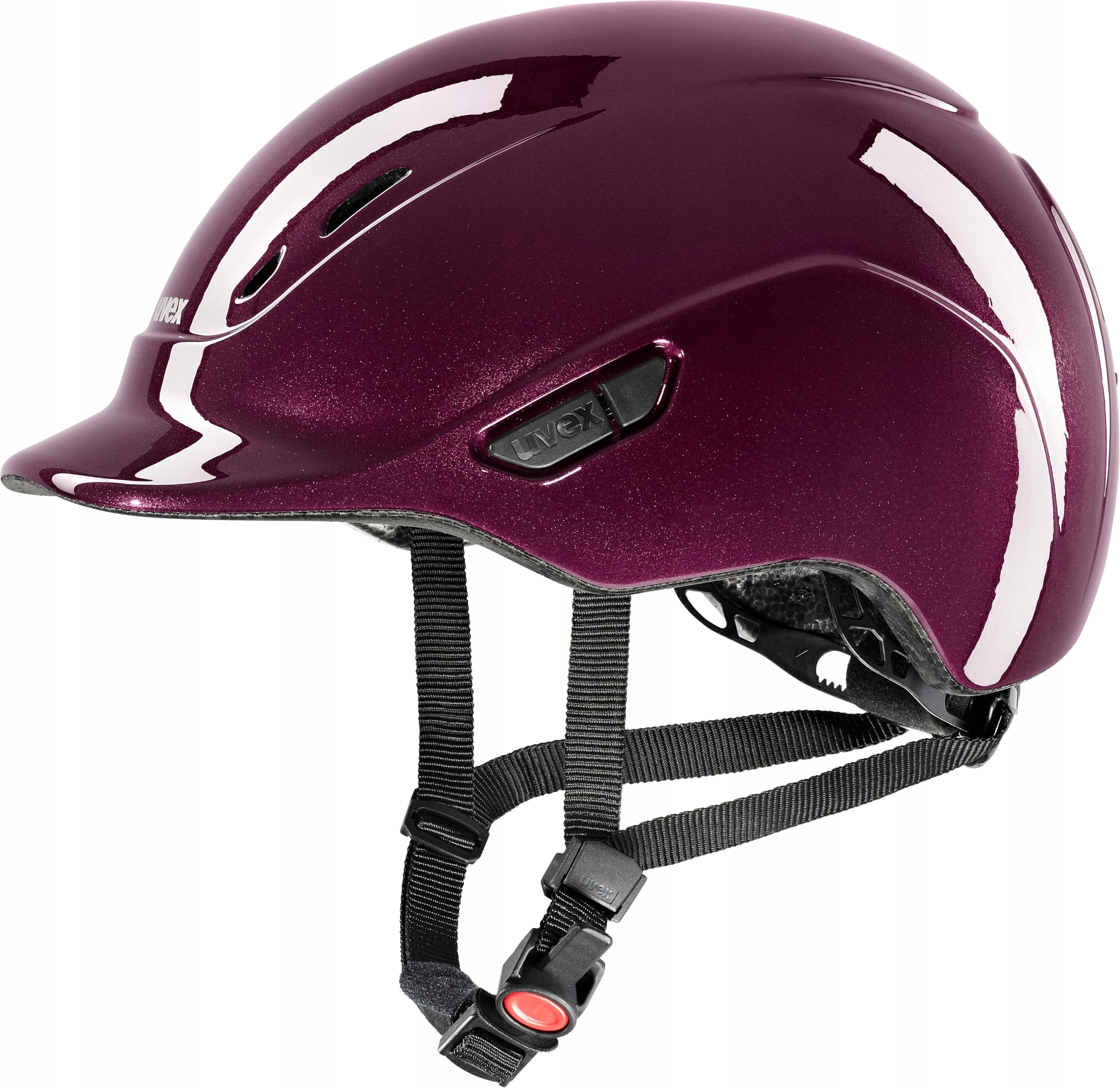 Uvex kidoxx Kask jeździecki do jazdy konno 49-54cm (3XS-XS) bordowy