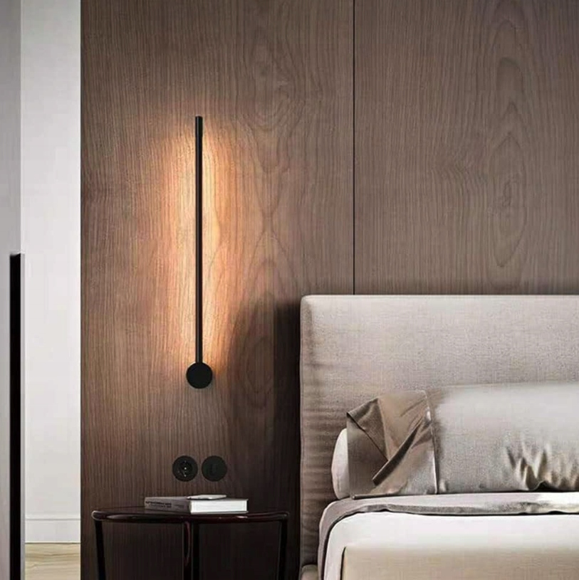 NOWOCZESNA LAMPA ŚCIENNA WEWNĘTRZNA KINKIET LED 60CM B.CIEPŁA 7W SKRĘTNA Kolor czarny