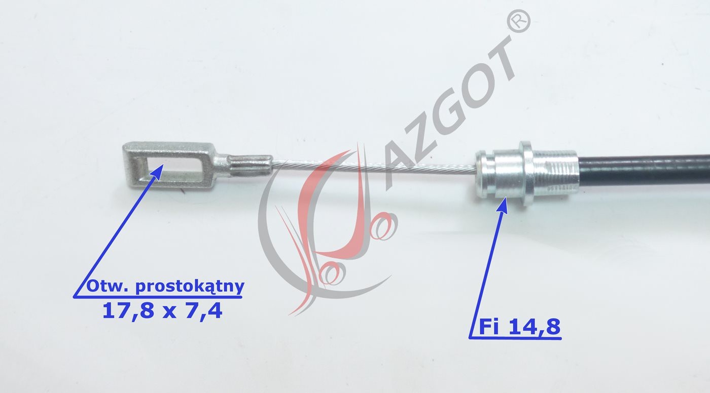 Linka Hamulca Ręcznego Długa Balkancar DV1733 Producent części Jazgot