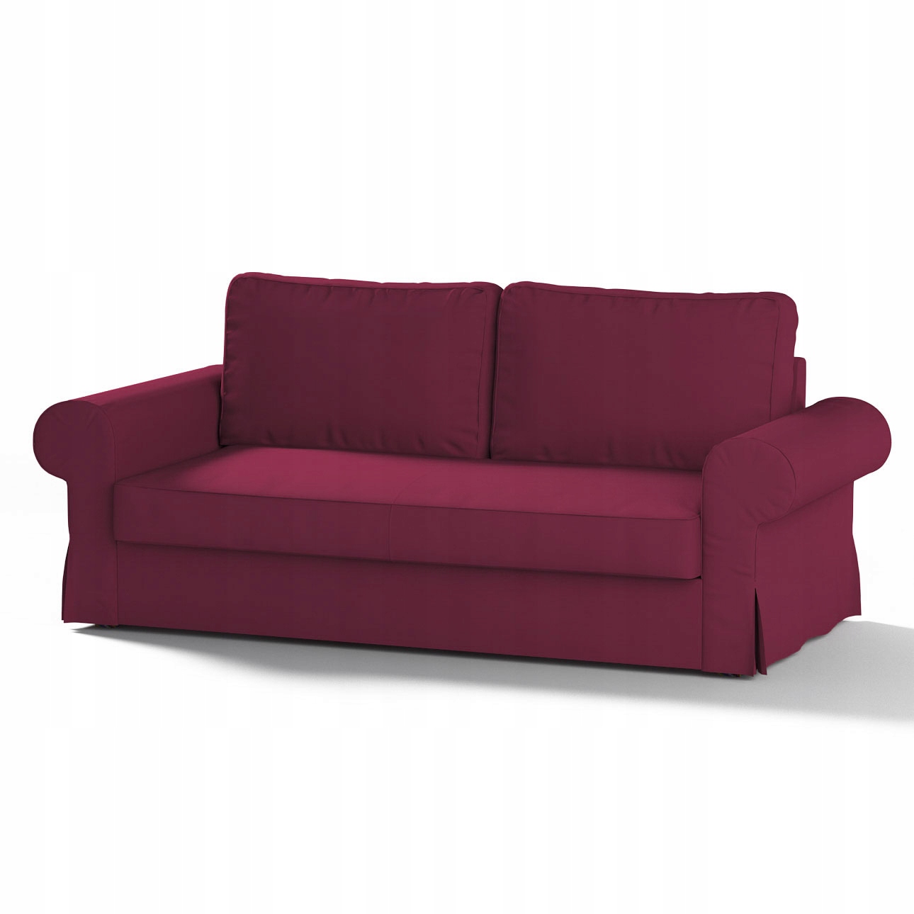 Dekoria Potah na rozkládací pohovku Backabro pro 3 osoby Ikea růžový