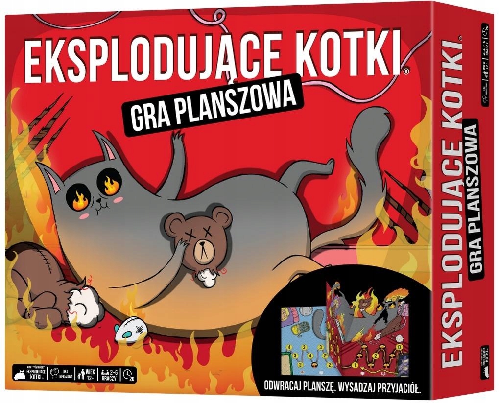 Eksplodujące Kotki: Gra planszowa Rebel