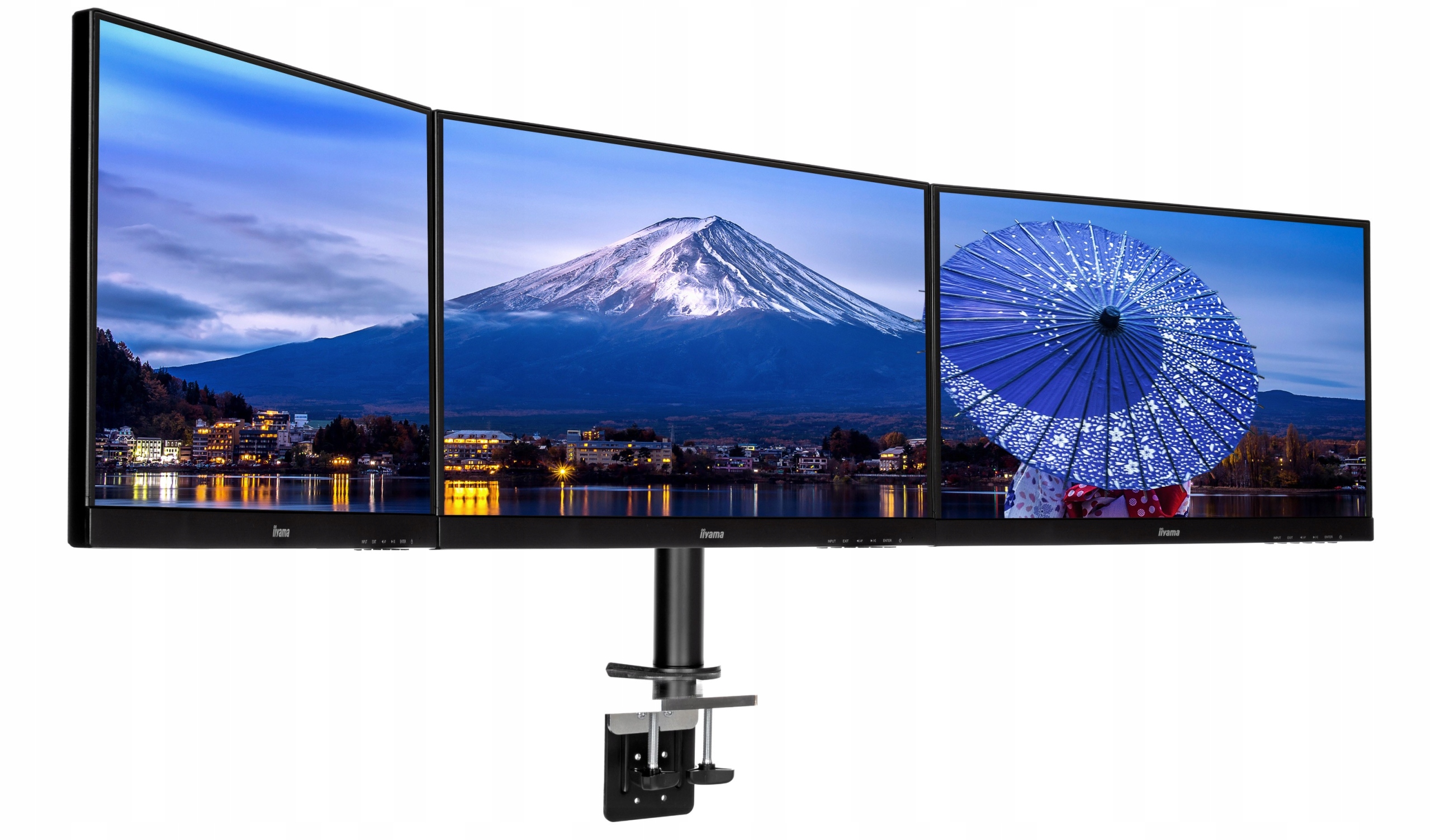 Uchwyt na 2 monitory Iiyama DS1003C-B1