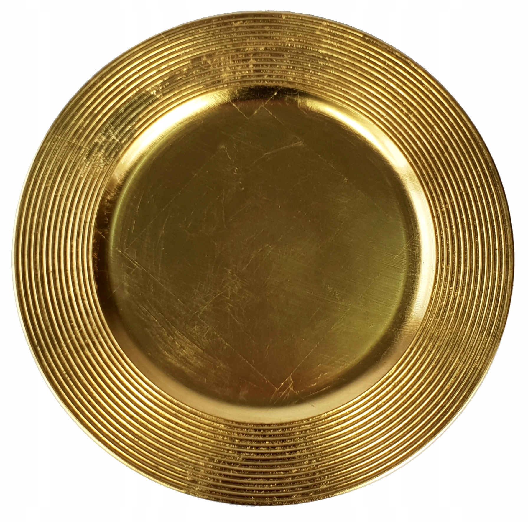 PODTALERZ ZŁOTA PODSTAWKA POD TALERZ Ø 33 taca