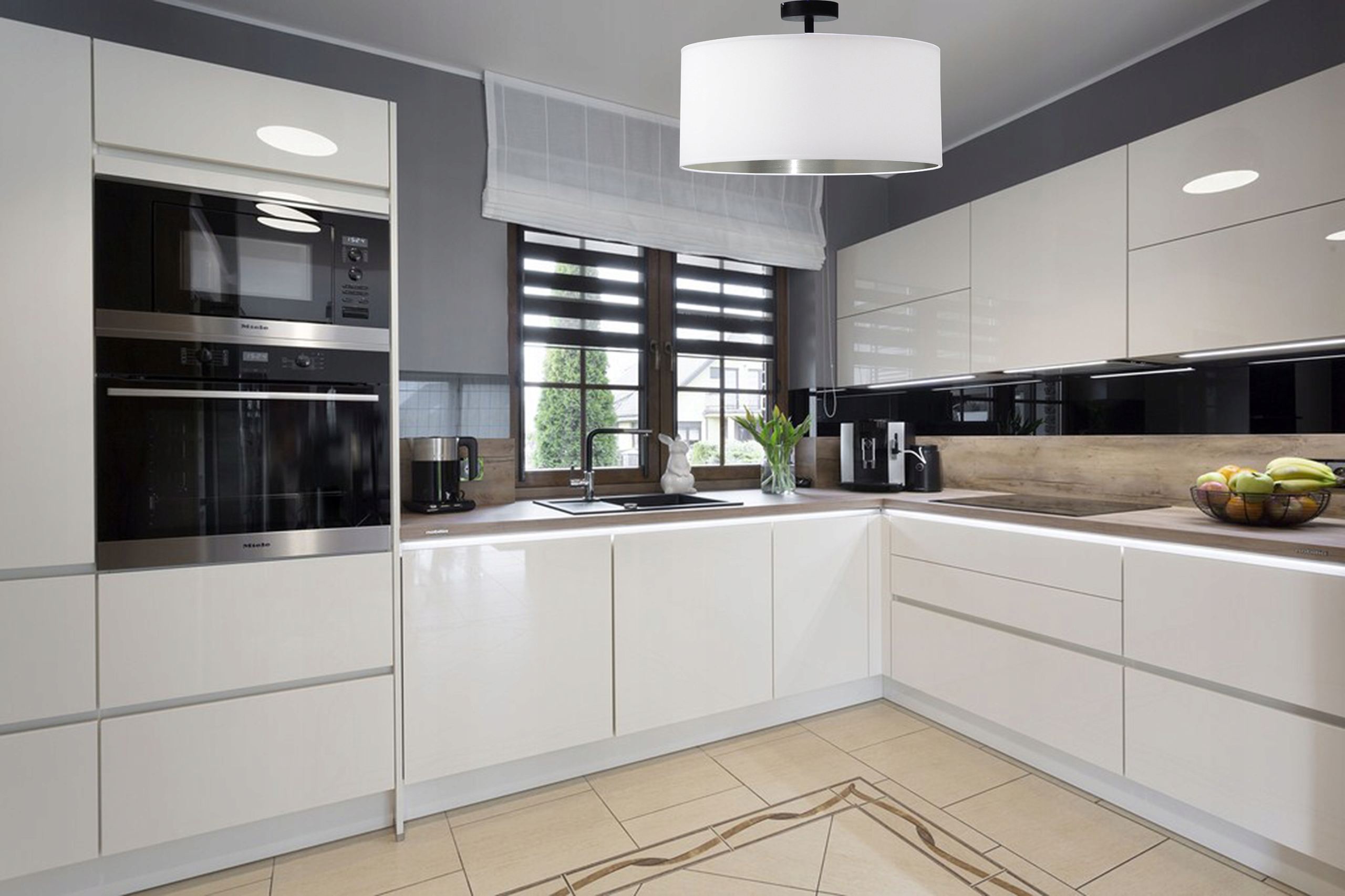 PLAFON LAMPA SUFITOWA ŻYRANDOL PW40 C/M ABAŻUR LED E27 SALON SYPIALNIA HOL Maksymalna moc pojedynczego źródła światła 60 W