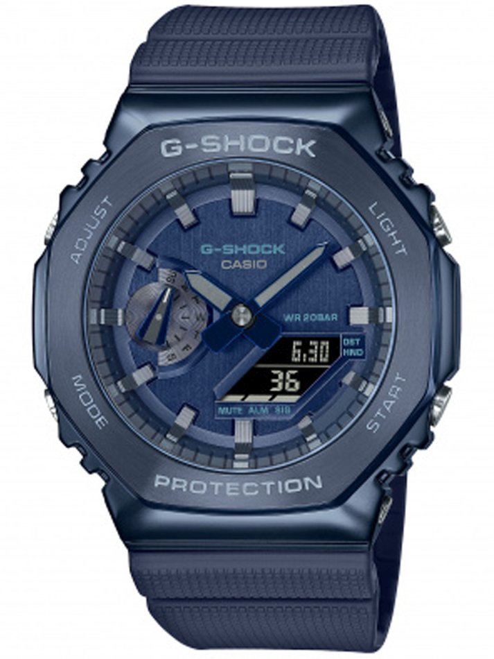 Zegarek męski G-shock GM-2100N-2AER niebieski sportowy wstrząsoodporne