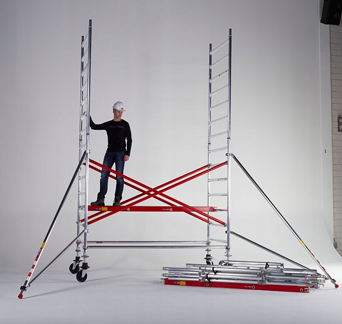 Rusztowanie aluminiowe rusztowania jezdne przejezdne na kółkach ALTREX Marka Altrex