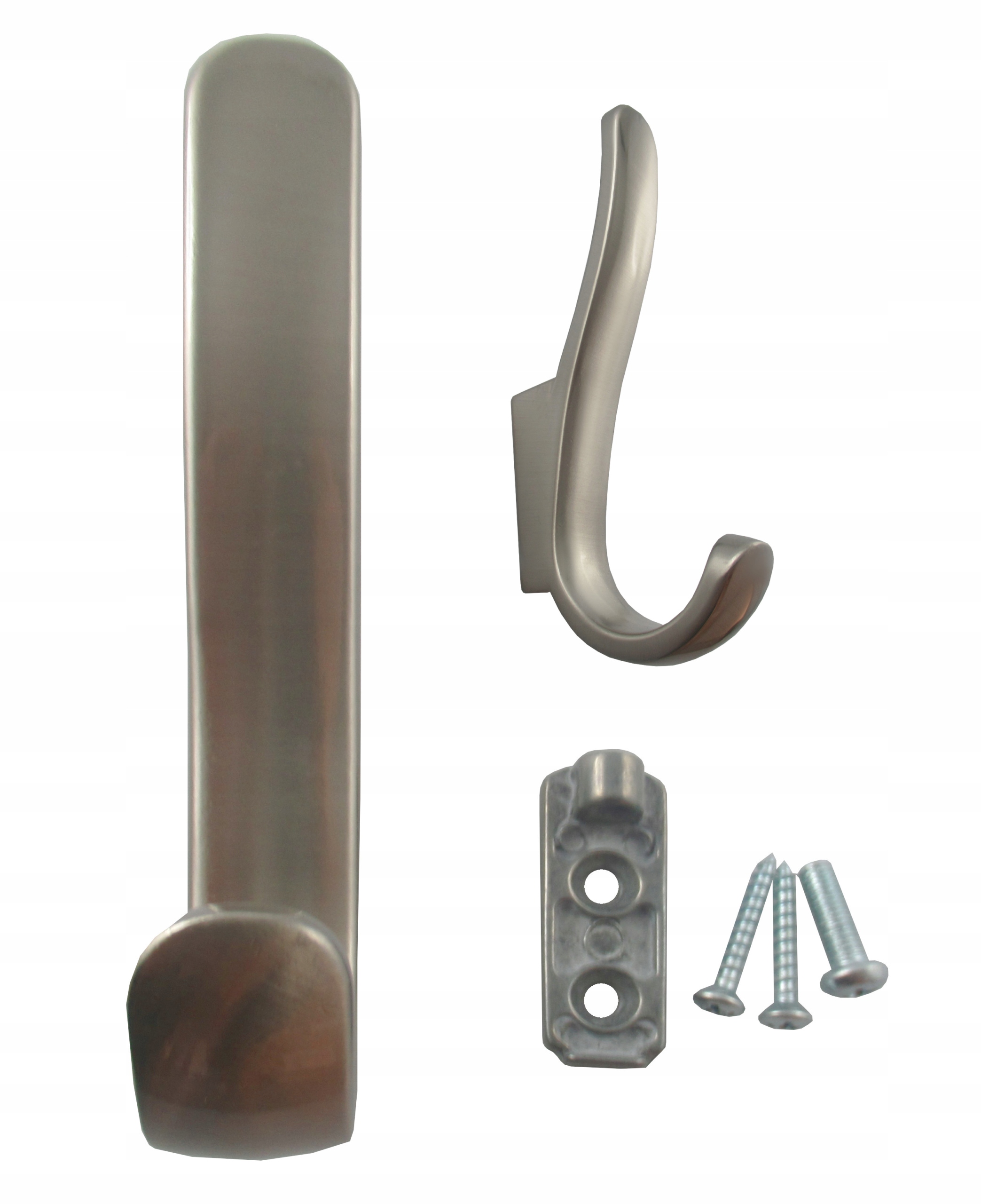 WIESZAK ŚCIENNY UBRANIE RW07 NIKIEL SZCZOTKOWANY