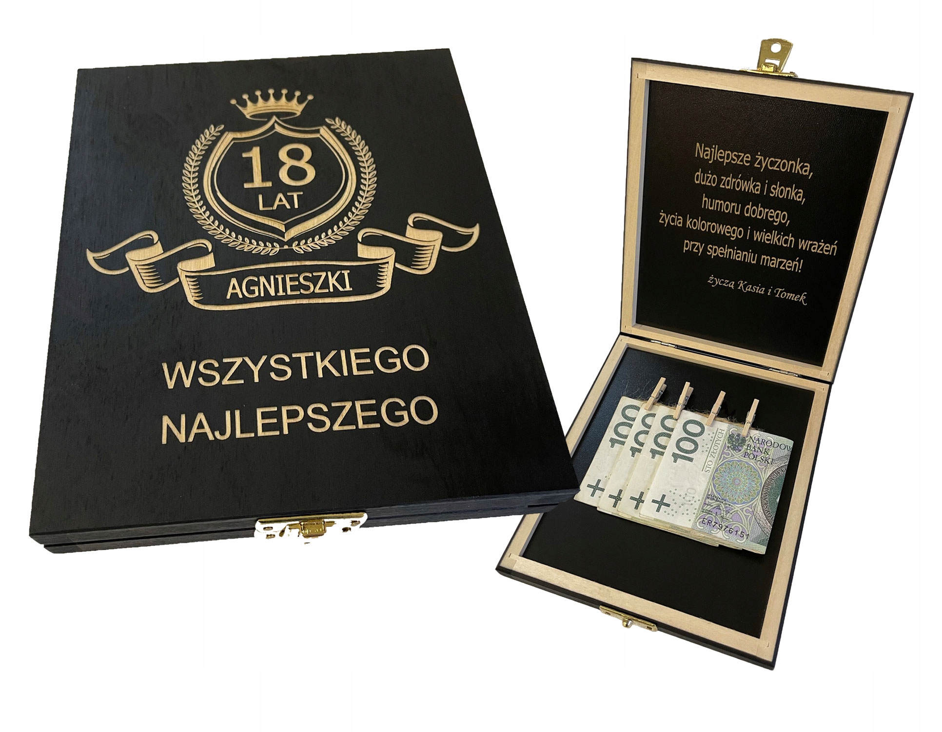 

Pudełko Na Pieniądze Urodziny 18 -100 Lat