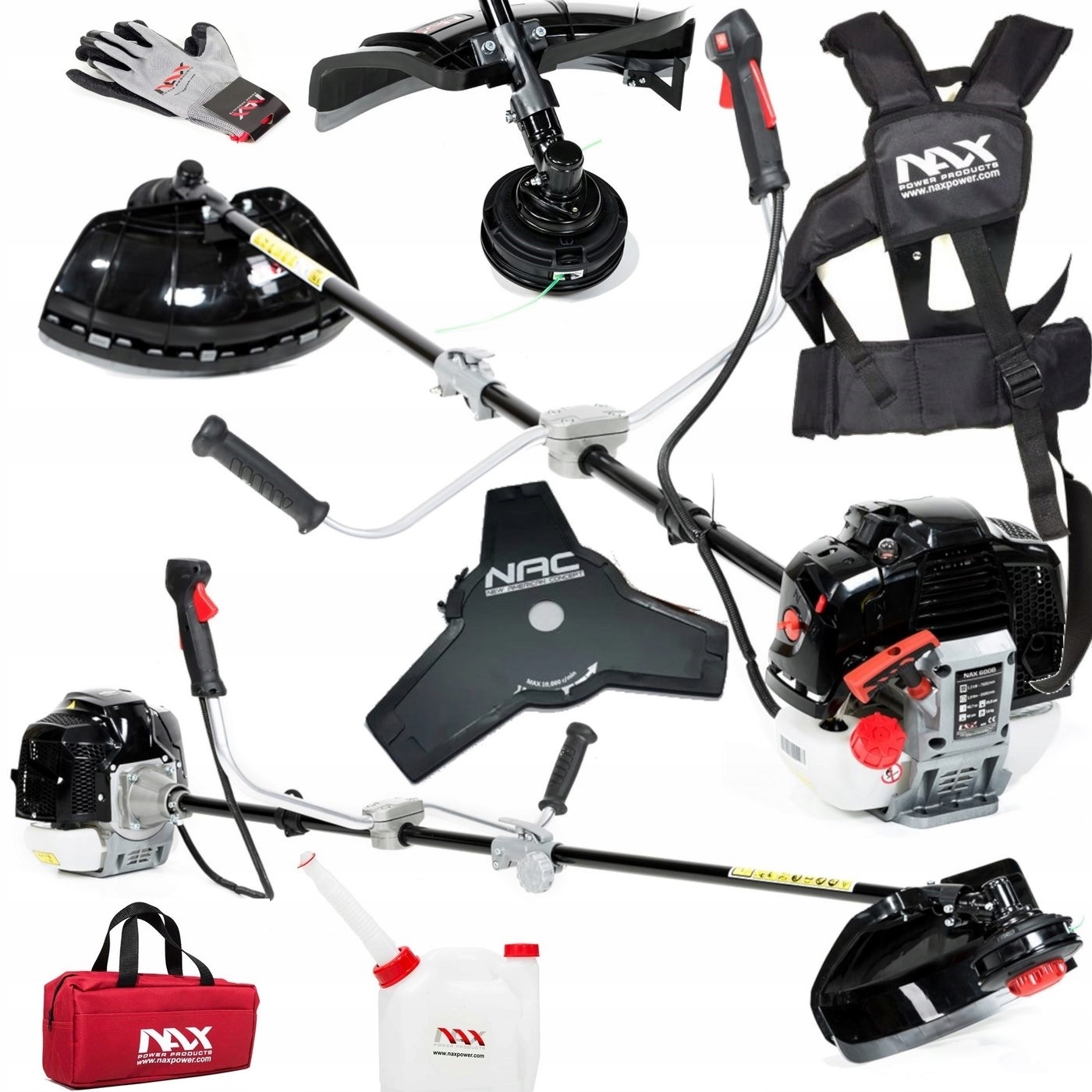 Kosa Spalinowa Nax Briggs Stratton 42,7cm3 Tarcza +głowica Żyłkowa +szelki