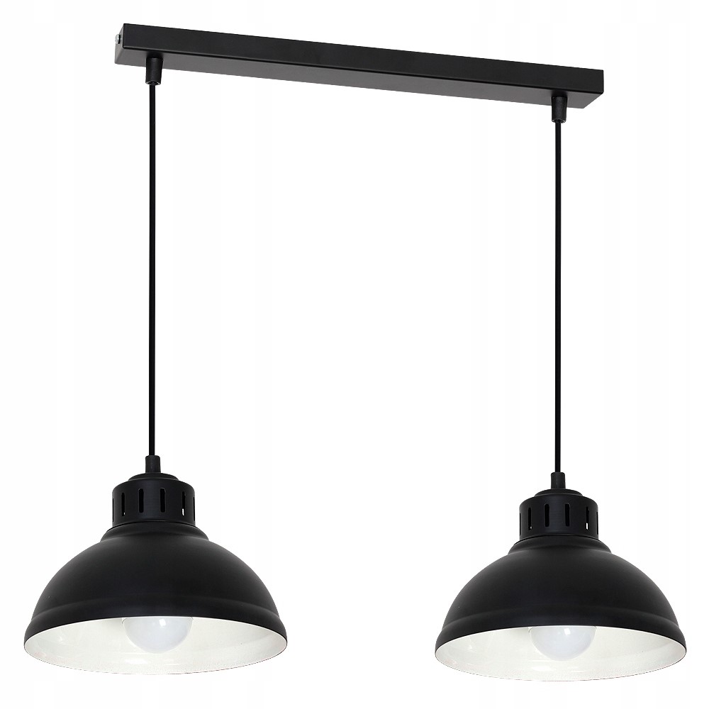 Industriální Závěsná Lampa Černá Luminex Sven 2 kuchyňská nad pultem ostrova