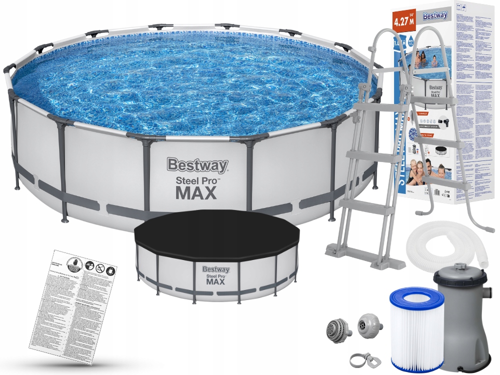 

Basen Ogrodowy Stelażowy 427x107 z pompą Bestway