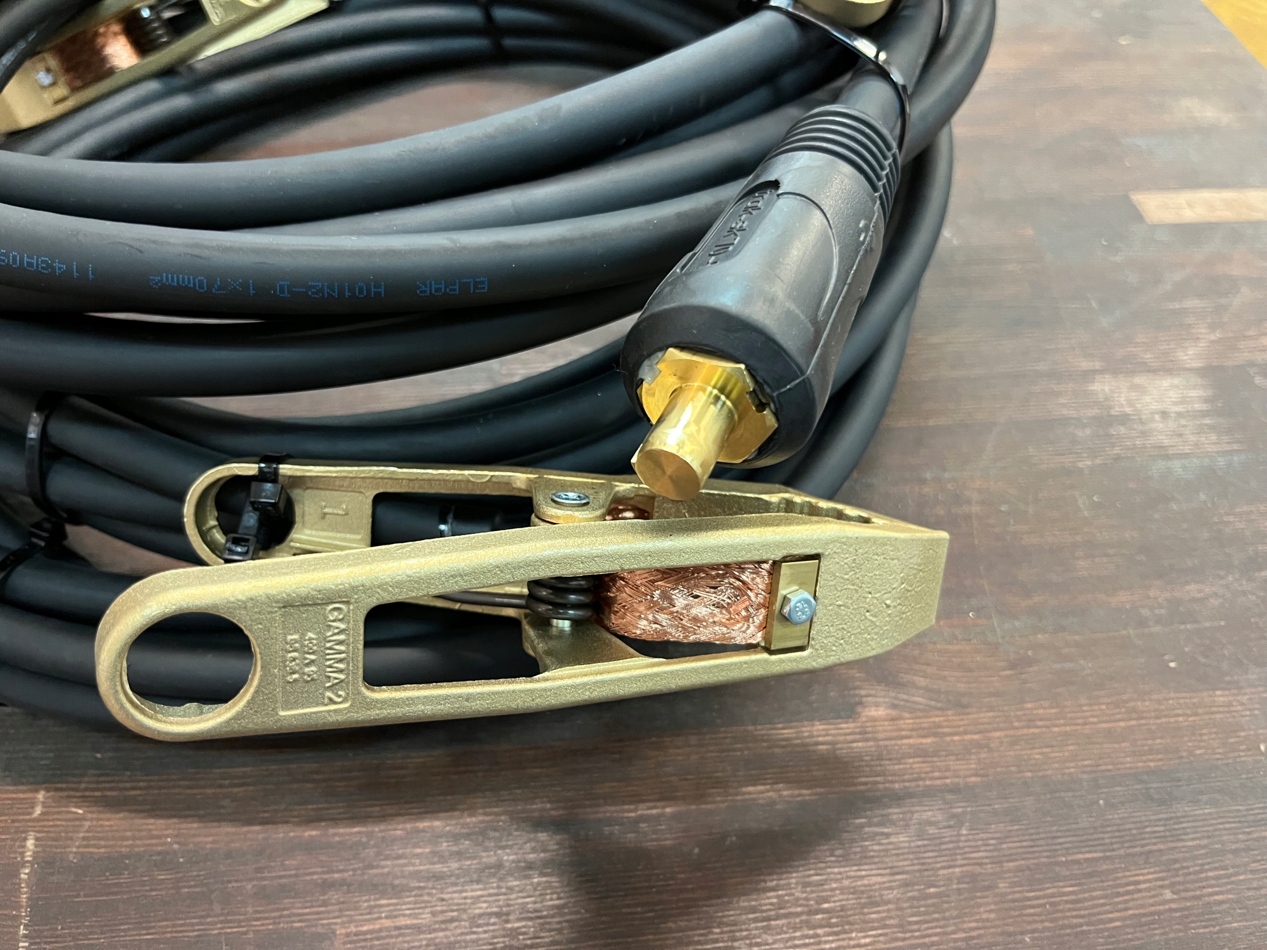 Przewód masy 35mm2, 8m + wtyk + zacisk mosiężny Długość 8 m