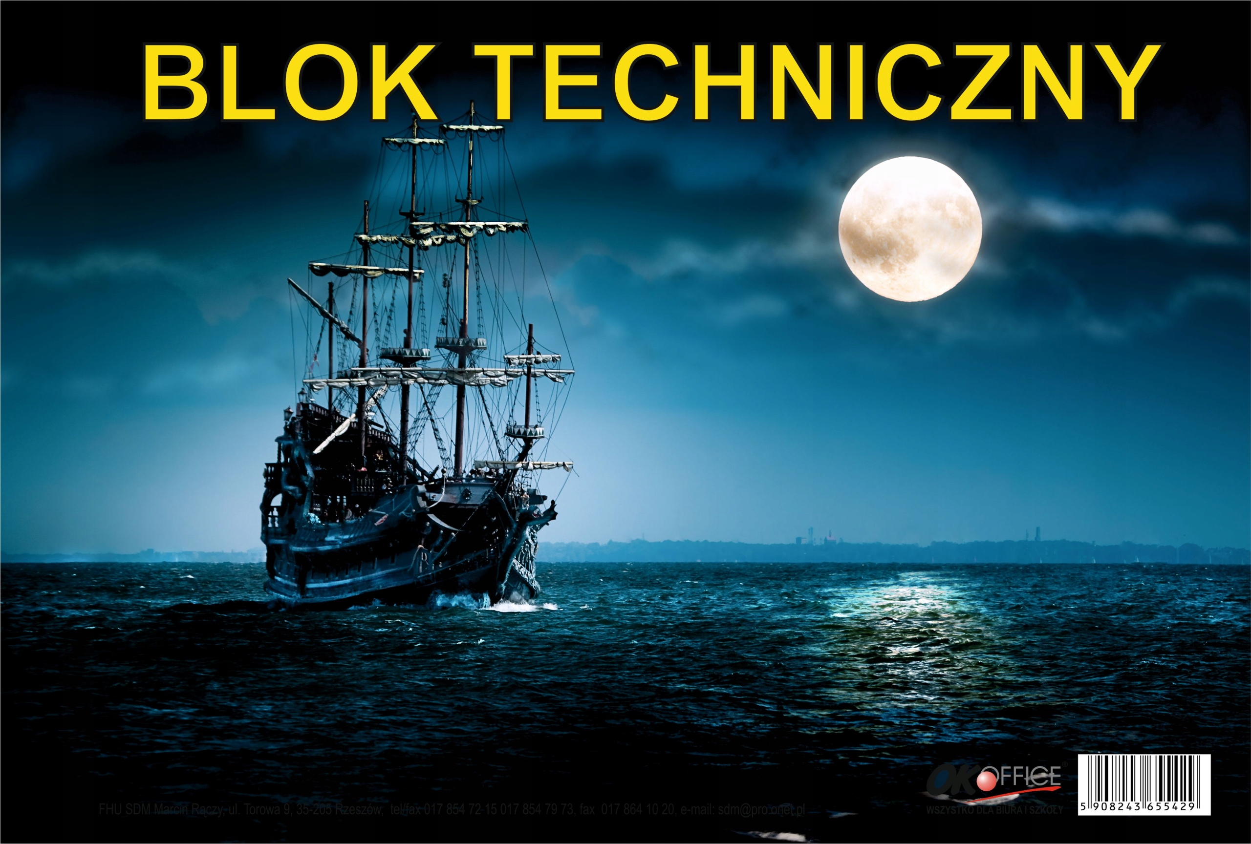 Blok Techniczny A4 Biały EAN (GTIN) 5908243655429